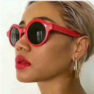 Mirror Lens Round Glasses Goggles Steampunk Sunglasses Vintage Retro For men and women Eyewear