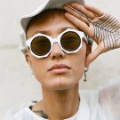 New Fashion Round Sunglasses Women Brand Designer Mirror Glasses Big Frame Eyewear Vintage Sunglasse