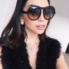 Fashion Brand Designer Sunglasses Women Ladies Sun Glasses Retro Round Style Big Frame UV400 Oculos 