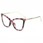 Fashion Design Women Plain Glasses Classic Vintage Frame Cat Eye Style Clear Lens Alloy Legs Reading