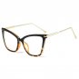 Fashion Design Women Plain Glasses Classic Vintage Frame Cat Eye Style Clear Lens Alloy Legs Reading