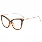 Fashion Design Women Plain Glasses Classic Vintage Frame Cat Eye Style Clear Lens Alloy Legs Reading