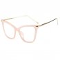 Fashion Design Women Plain Glasses Classic Vintage Frame Cat Eye Style Clear Lens Alloy Legs Reading