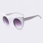 Sunglasses Women Cat Eye Sunglasses Round Frame Eyewear Coating Mirror Fashion Vintage Sun glasses G