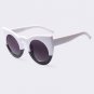 Sunglasses Women Cat Eye Sunglasses Round Frame Eyewear Coating Mirror Fashion Vintage Sun glasses G
