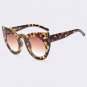 Sunglasses Women Cat Eye Sunglasses Round Frame Eyewear Coating Mirror Fashion Vintage Sun glasses G