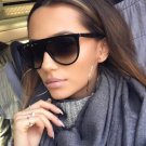 Sunglasses Women Fashion Classic Style Retro Flat Top Acetate Gradient Unique Eyeglasses Female UV40