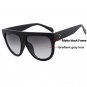 Sunglasses Fashion Women Flat Top Oversize Shield Shape Glasses Brand Design Vintage Sun glasses UV4