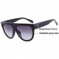 Sunglasses Fashion Women Flat Top Oversize Shield Shape Glasses Brand Design Vintage Sun glasses UV4