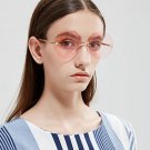 Women Sunglasses Arrow round metal sunglasses Transparent Clear Lenses Glasses Vintage Oversize Sung