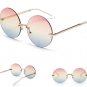 Women Sunglasses Arrow round metal sunglasses Transparent Clear Lenses Glasses Vintage Oversize Sung