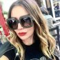 Oversized Square Sunglasses Women Luxury Brand Designer Crystal Decoration Frame Eyewear UV400 ss960