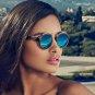 Double Bridge Round Sunglasses Women Men Fashion Aviation Mirror Sun glasses