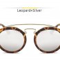 Double Bridge Round Sunglasses Women Men Fashion Aviation Mirror Sun glasses