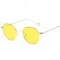 Womens Men Fashion Metal Irregularity Frame Glasses Brand Classic Sunglasses