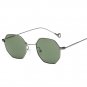 Womens Men Fashion Metal Irregularity Frame Glasses Brand Classic Sunglasses