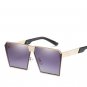 Vintage Oversized Square Sunglasses Women Brand Designer Rimless Sunglass Female Sun Glasses For Wom