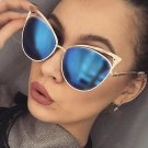 Luxury Cat Eye Sunglasses Women Brand Designer Retro Vintage Aviator Sunglass Sun Glasses For Women 