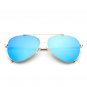 Luxury Flat Lens Mirror aviator Sunglasses Women Brand Designer Retro Metal Frame Sun Glasses For Wo