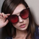 Fashion Personality Women Cat Eye Sunglasses Brand Designer Metal Frame Twin-Beams Luxury Sun Glasse