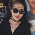 Classic Sunglasses Women Steampunk Brand Designer Rivets Decoration Acetate Frame Mirror lens Sun Gl