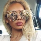 Top Quality Alloy Frame Sunglasses Women Classic Reflective Coating Brand Design Vintage Round Sun G