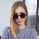 Fashion Round Sunglasses Women Brand Designer Metal Frame Steampunk Vintage Sun Glasses Men Female G