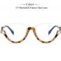 New Semi- Rimless Women Eyeglasses Frame Brand Designer Luxury Cat Eye Glasses Clear Lens eyewear fr
