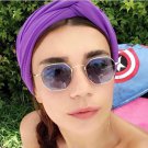 Women Brand Designer Round Pink Lens Men Vintage Transparent Sun Glass Oculos Hot Sell 2017 Turkey P