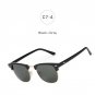 Male Female Shades Vintage Small Men Women UV Protect Rays Rivet Classic Half Rims Frame Mirror Fash