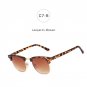 Male Female Shades Vintage Small Men Women UV Protect Rays Rivet Classic Half Rims Frame Mirror Fash