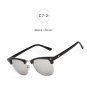 Male Female Shades Vintage Small Men Women UV Protect Rays Rivet Classic Half Rims Frame Mirror Fash