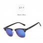 Male Female Shades Vintage Small Men Women UV Protect Rays Rivet Classic Half Rims Frame Mirror Fash