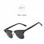 Male Female Shades Vintage Small Men Women UV Protect Rays Rivet Classic Half Rims Frame Mirror Fash