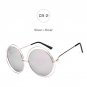 Lady Fashion Brand Designer Mirror Sun Glasses Female Hot Big Size Round Women Sunglasses