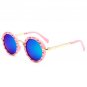 Polarized Vintage Round Sunglasses Kids Fashion Metal Gradient Retro Children Sun Glasses For Boy Gi