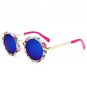 Polarized Vintage Round Sunglasses Kids Fashion Metal Gradient Retro Children Sun Glasses For Boy Gi