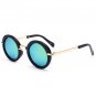 Polarized Vintage Round Sunglasses Kids Fashion Metal Gradient Retro Children Sun Glasses For Boy Gi