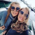 Newest sunglasses Woman square sunglasses vintage sunglasses oversize ladies green frame retro UV 40