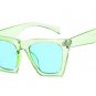 Cat Eye Sunglasses Women Brand Designer Gradient Lens Flat Top glasses For Women Red Black Shades UV