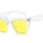 Cat Eye Sunglasses Women Brand Designer Gradient Lens Flat Top glasses For Women Red Black Shades UV