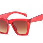Cat Eye Sunglasses Women Brand Designer Gradient Lens Flat Top glasses For Women Red Black Shades UV