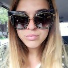 New Cat Eye Sunglasses Women Brand Designer Sexy Retro Mirror Cateye Sun Glasses for Ladies Female S