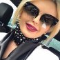 Newest Semi-Rimless Sunglasses Women Brand Designer Clear Lens Sun Glasses For Women Fashion Sunglas