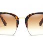 Newest Semi-Rimless Sunglasses Women Brand Designer Clear Lens Sun Glasses For Women Fashion Sunglas