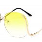 Oversized Sunglasses Women Brand Designer Rimless Woman Sun Glasses UV400 Oculos De Sol Feminino Gaf