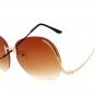 Oversized Sunglasses Women Brand Designer Rimless Woman Sun Glasses UV400 Oculos De Sol Feminino Gaf