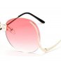Oversized Sunglasses Women Brand Designer Rimless Woman Sun Glasses UV400 Oculos De Sol Feminino Gaf