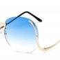 Oversized Sunglasses Women Brand Designer Rimless Woman Sun Glasses UV400 Oculos De Sol Feminino Gaf