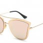 Fashion Alloy Frame Cat Eye Sunglasses Women Brand Designer Big Frame Woman Sun Glasses Oculos De So